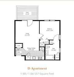 The D Apartment  floorplan image