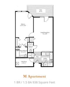 The M Apartment  floorplan image
