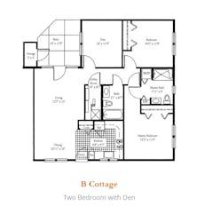 The B Cottage floorplan image