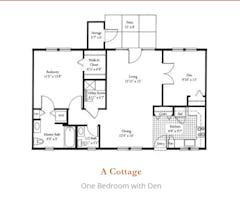 The A Cottage floorplan image