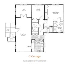 The C Cottage floorplan image