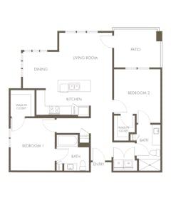 Unit B3 floorplan image