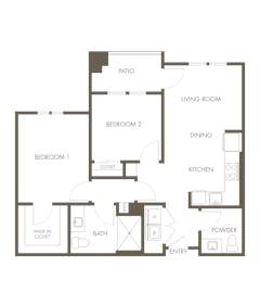 Unit B2 floorplan image