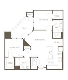 Unit B2 floorplan image