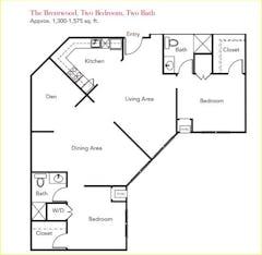 The Brentwood floorplan image
