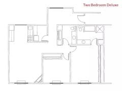 Two Bedroom Deluxe floorplan image