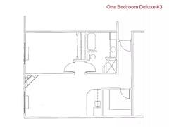 One Bedroom Deluxe #3 floorplan image