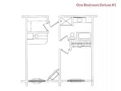 One Bedroom Deluxe #1 floorplan image