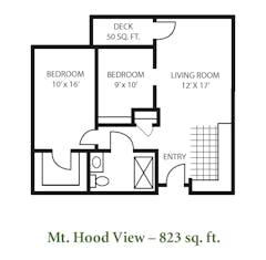 The Mt. Hood View floorplan image