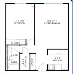 Deaconess T1br floorplan image