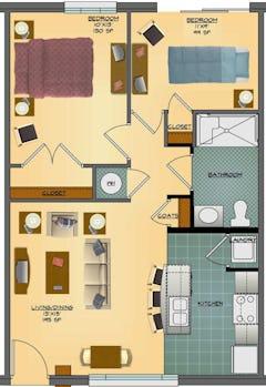 Suite C floorplan image
