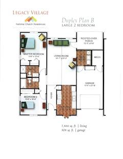 The Large Duplex Plan B floorplan image