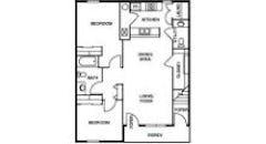 Two Bedroom - Garden floorplan image