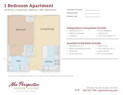 1BR Apartment floorplan image