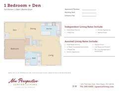 The 1BR with Den floorplan image