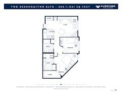 2BR w/ 2Bathrooms floorplan image