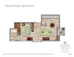 The Alcove Studio floorplan image