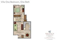 The Villa 1BR floorplan image