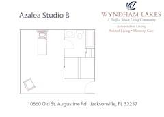 Azela Studio B floorplan image