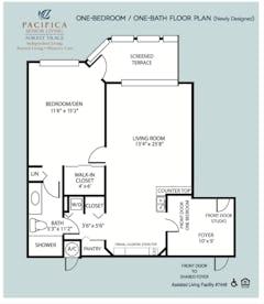One Bedroom II floorplan image