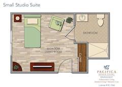 Small Studio Suite floorplan image