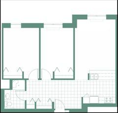 The Unit E floorplan image