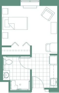 Studio  floorplan image