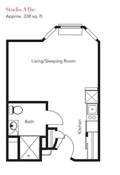 Studio A1hc floorplan image