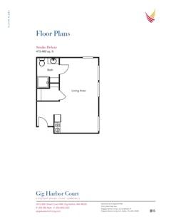 The Studio Deluxe floorplan image