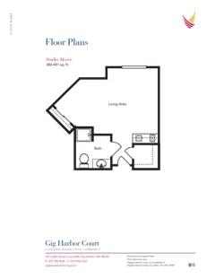 The Studio Alcove floorplan image
