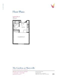 The Studio Plan A floorplan image