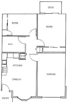 The Cottage E floorplan image