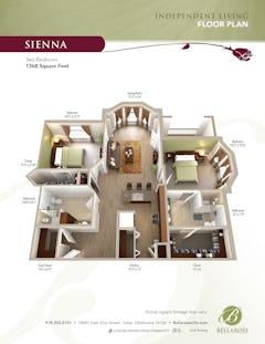 The Sienna floorplan image
