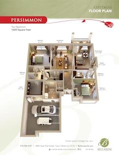 The Persimmon Cottage floorplan image