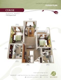 The Cerise floorplan image