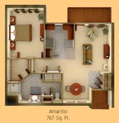 The Amarillo floorplan image