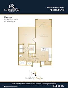 The Brazos floorplan image