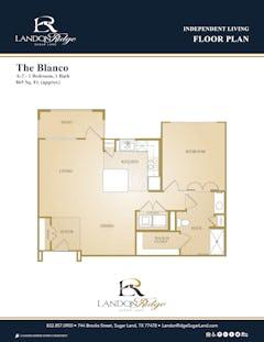 The Blanco floorplan image