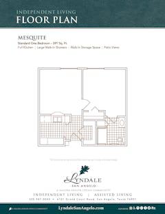The Mesquite floorplan image