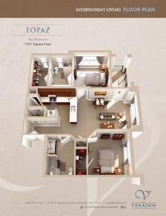 The Topas floorplan image