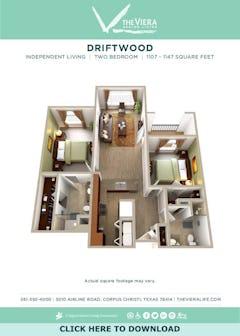The Driftwood floorplan image