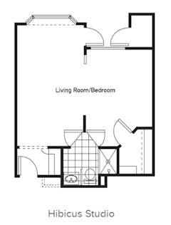 The Hibicus Studio floorplan image