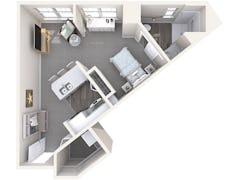 The Alpharetta Studio floorplan image