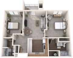 1Bedroom Den floorplan image