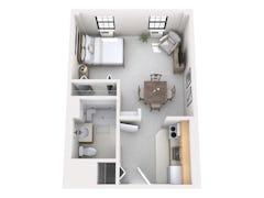 The Senior Suites-Studio floorplan image