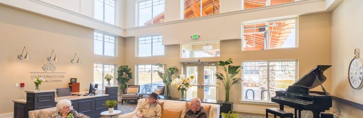 Covington Senior Living spacious lobby 