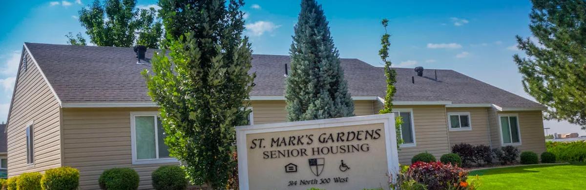 St. Mark’s Gardens welcome sign